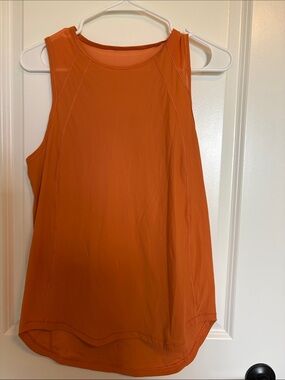 lululemon athletica Orange Sleeveless Athletic Tank